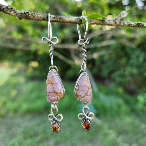 lupanyxa jewelry Jewelry - Lupanyxa Phosphosoderite and Citrine Earrings